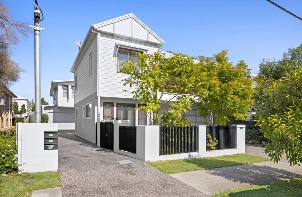 Brisbane townhouse redevelopment project in Hawthorne featuring a heritage-retained frontage